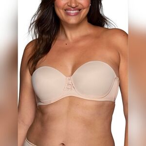 Vanity Fair Strapless Nude Bra